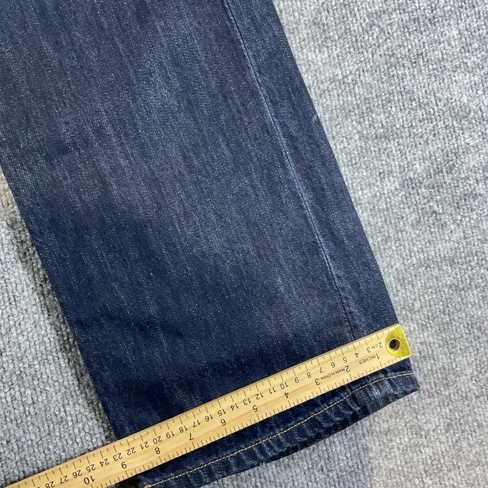 Lucky Brand 221 Original Straight Mens Jeans 34x32 Dark Wash Stretch Denim Pants